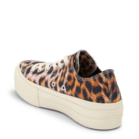 NWT Converse All Star Animal Print Platforms Lifts - Picture 3 of 8